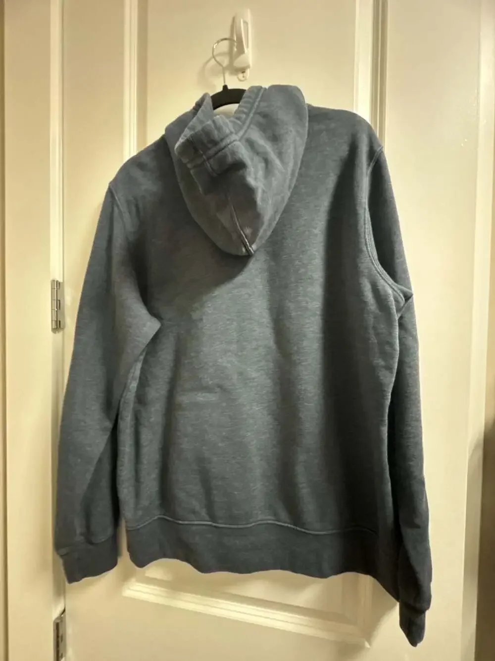 The North Face Men's Blue Heather Pullover Hoodie with Swag Logo Detail